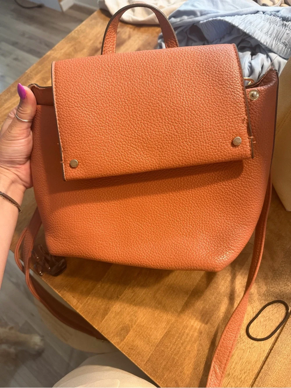 A new day Leather Backpack Purse - Women's Handbag